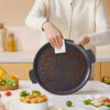 Versatile Non-Stick Bbq Grill Pan - Perfect For Grilling Steaks & Meat | Ideal For Indoor/Outdoor Cooking | Great For Camping, Picnics & Home Kitchen Use | Cast Iron Construction | Essential Barbecue Accessory