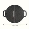 Extra-Large 30.48cm Non-Stick BBQ Grill Pan - Perfect for Outdoor Camping & Home Cooking, Easy Clean