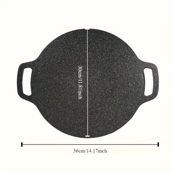 Extra-Large 30.48cm Non-Stick BBQ Grill Pan - Perfect for Outdoor Camping & Home Cooking, Easy Clean
