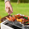 1pc Portable Square Charcoal Grill, Smokeless Outdoor Camping BBQ Stove, Compact Travel Barbecue Grill For Picnics & Tailgating