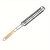 2/4pcs, Kebab Grilling Basket, Portable Stainless Steel Kebab Barbecue Grilling Basket, Hot Dog Barbecue Cage, Sausage Grill Tongs, Barbecue Tongs With Wooden Handle, Kebab Grilling Basket, Nonstick Kabob Grilling Baskets, BBQ Tool, BBQ Accessaries