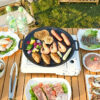 Versatile Non-Stick Bbq Grill Pan - Perfect For Grilling Steaks & Meat | Ideal For Indoor/Outdoor Cooking | Great For Camping, Picnics & Home Kitchen Use | Cast Iron Construction | Essential Barbecue Accessory