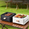 1pc Portable Square Charcoal Grill, Smokeless Outdoor Camping BBQ Stove, Compact Travel Barbecue Grill For Picnics & Tailgating