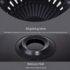 Cast Iron Korean-style Barbecue Grilling Plate - Non-stick Indoor & Outdoor Smokeless BBQ Tray for Meat and Vegetables - Compatible with Electric, Gas, Propane Stoves