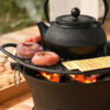 1pc Round Outdoor Cast Iron Charcoal Stove - Fire Pits for Tea Brewing, Grilling, Heating - Durable, Portable, No Ignition, Ideal for Camping, Backyard, Patio