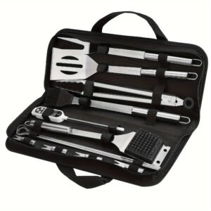 ValueMax 15 Pcs BBQ Grill Accessories, Grill Set, Grilling Gifts For Men, Barbecue Tools For Indoor & Outdoor Grill/Cooking, Camping