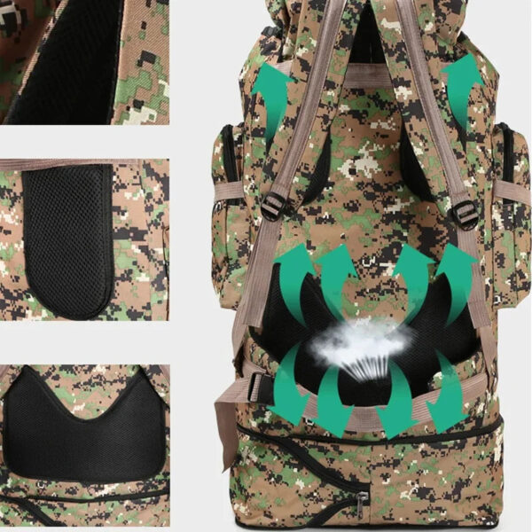 100L Tatical Military Backpack For Camping Hiking Travel Bags Large Capacity Molle Bag Backpacks Rucksack sac a dos homme