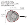 Ultralight Aluminum Alloy Fly Fishing Landing Net Durable and Lightweight, Ideal for Anglers Streamside Adventures