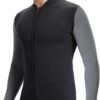 Women Wetsuit Top Swim Jacket Mens Youth Wet Suit Shirt 2mm Neoprene Thermal Swimsuit Front Zip Long Sleeve Cold Water Keep Warm Snorkeling Diving Surfing