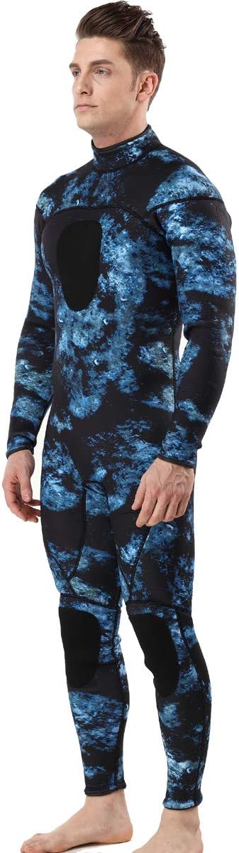 Unisex Neoprene 3mm Scuba Diving Suit One Piece Mens Camo Full Body Spearfishing Wetsuit