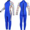 Kids Wetsuit for Toddler Girls Boys and Youth,3mm Neoprene Swimsuits Children Wet Suits 2mm Shorty/Full Long Sleeve Back Zip in Cold Water Warmth for Swimming Diving Jet Skiing Surfing