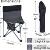 Folding Camping Chair Heavy Duty 285lbs Capacity