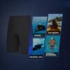 Wetsuit Shorts Men, Mens 2mm Wet Suits Neoprene Short for Water Sports Diving Surfing Swimming Snorkeling