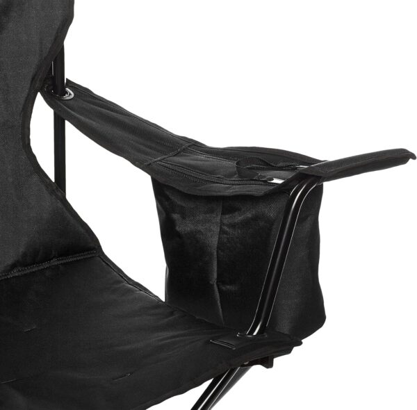 Camping Chair Large, Mesh Back, Portable Folding Chair with Cup Holder, Heavy Duty for Outdoor Events