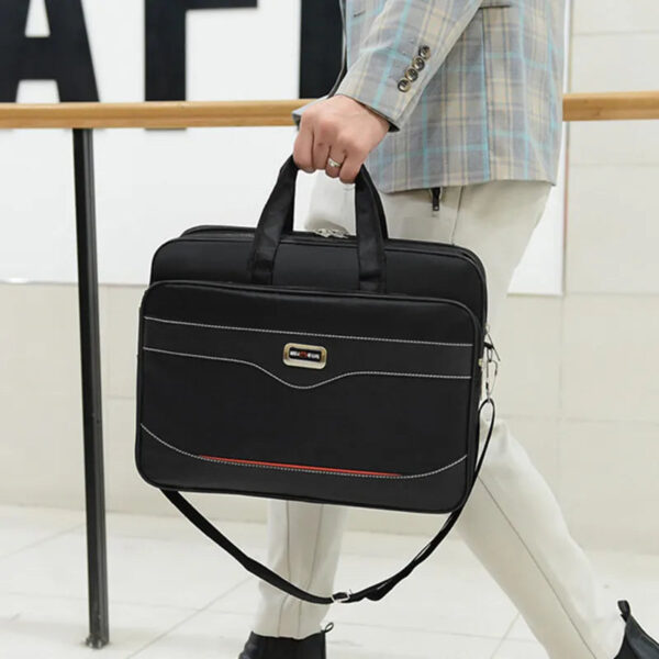 Large Capacity Men's Briefcase Multifunction Oxford 14" Laptop Bag Multilayers Shoulder Office Bags For Men Business Handbag Hot