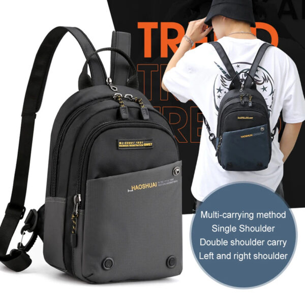 Men Crossbody Chest Bags Anti Theft Men Backpack Portable Backpacks for Hiking Fashion Male School Backpack Travel Backpack