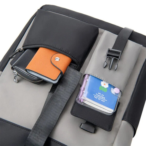 School bag Men's Backpack Waterproof Rollup Backpack Women Travel Expandable USB Charging Large Capacity Laptop Bag Mochilas