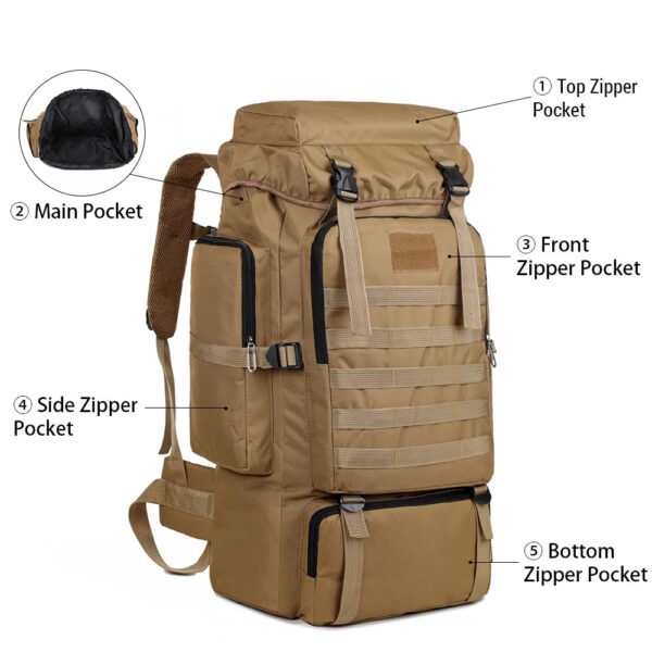 Waterproof Climbing Backpack Rucksack Outdoor Sports Bag Travel Backpack Camping Hiking Backpack Women Trekking Bag For Men